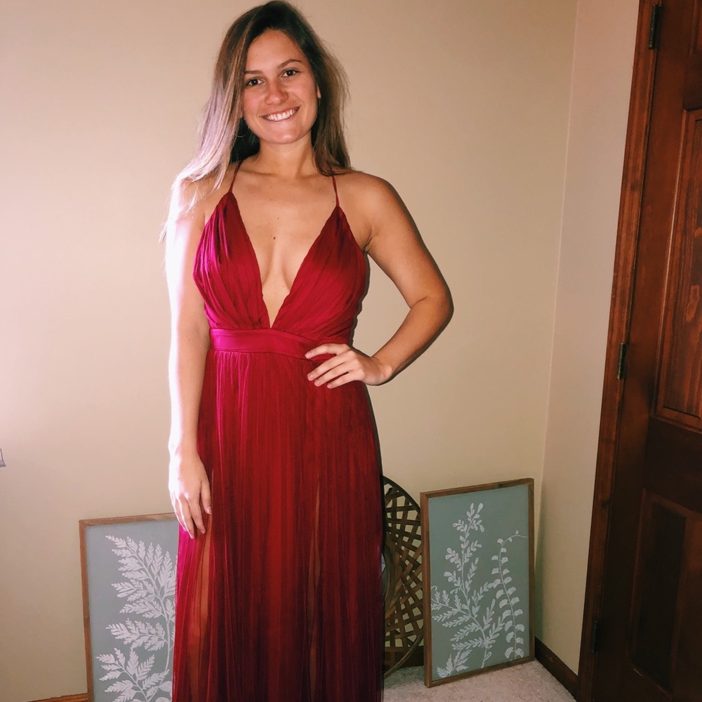Long formal dress with slits!
